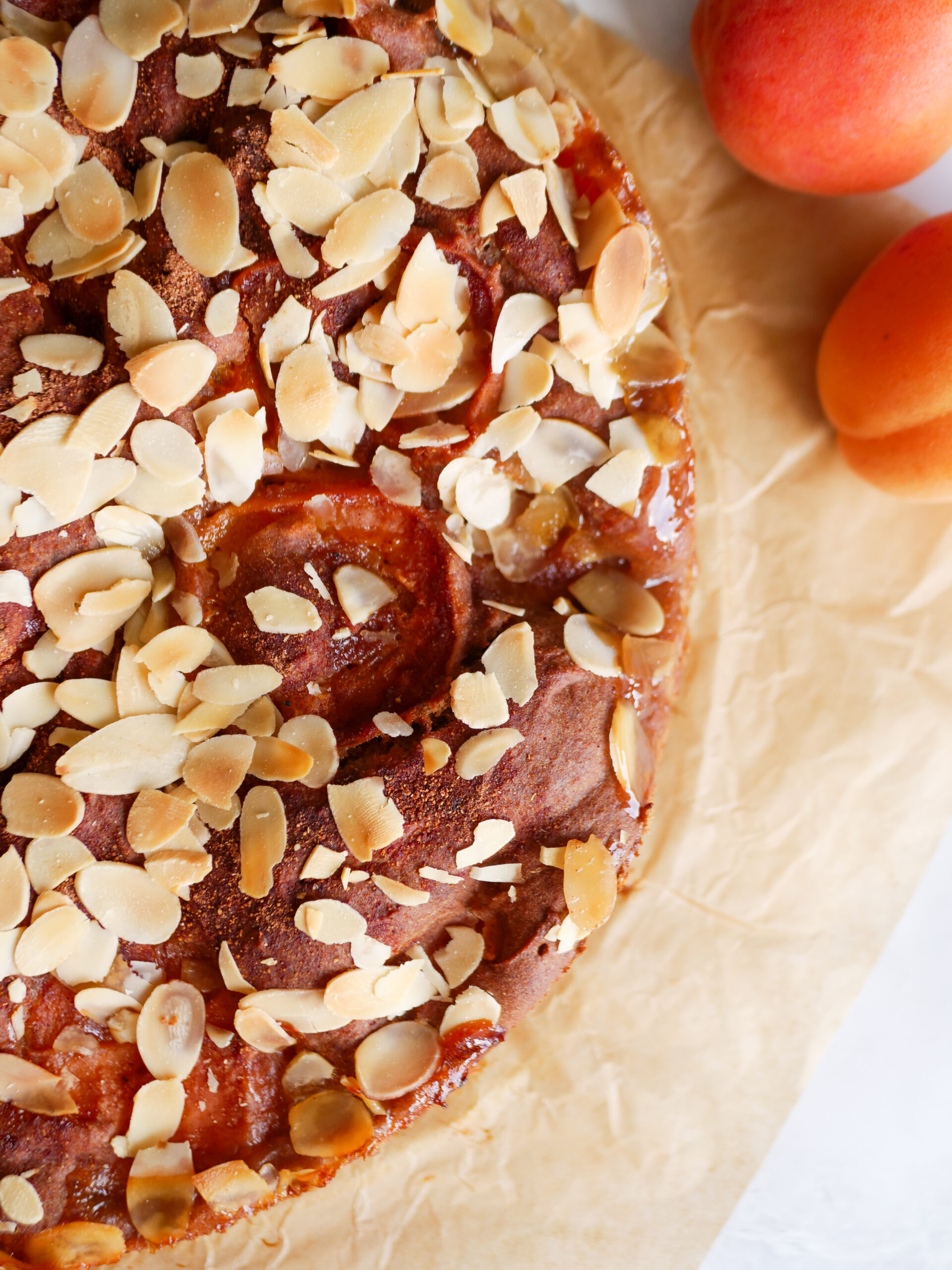 Fertiger Aprikosenkuchen von Oben