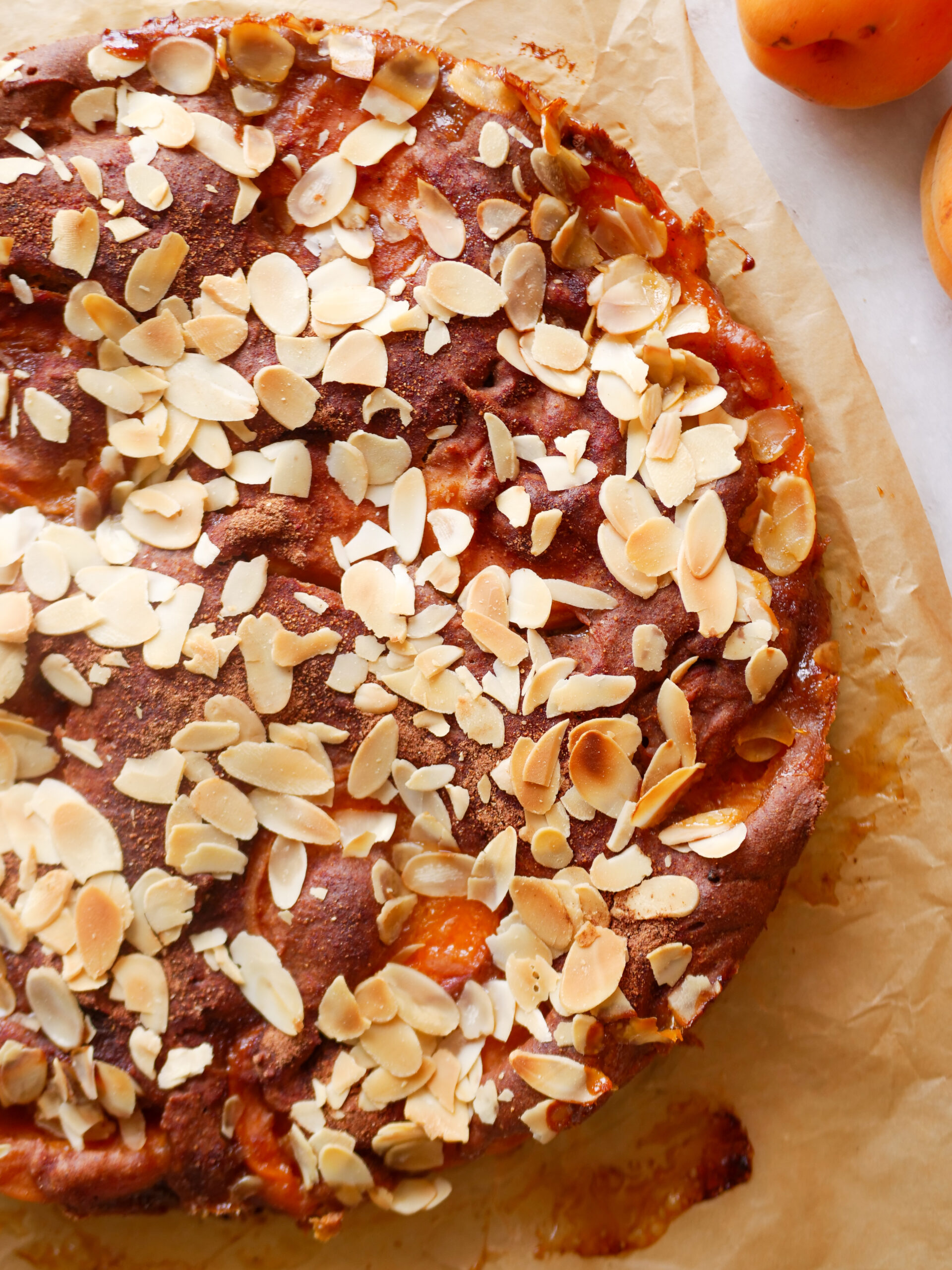Fertiger Aprikosenkuchen von Oben